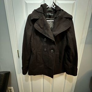 Women’s Pea Coat NY & Company brown size 10